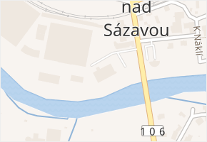 Ing. Fr. Janečka v obci Týnec nad Sázavou - mapa ulice