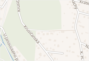 Krusičanská v obci Týnec nad Sázavou - mapa ulice