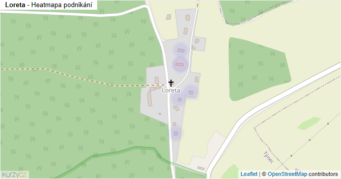 Loreta - mapa podnikání