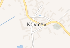Křivice v obci Týniště nad Orlicí - mapa části obce