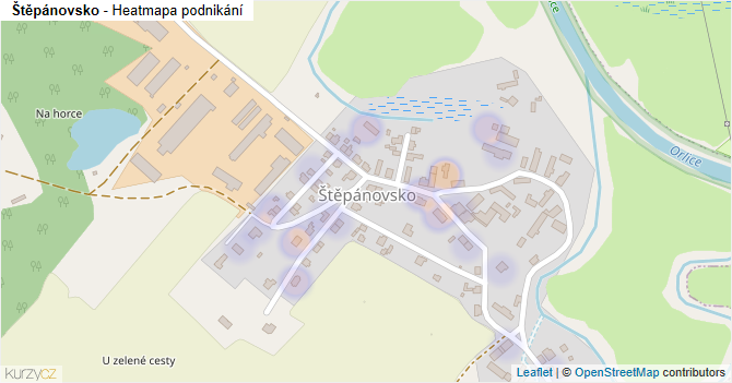 Štěpánovsko - mapa podnikání