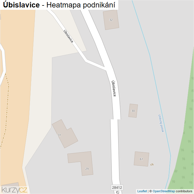 Mapa Úbislavice - Firmy v obci.