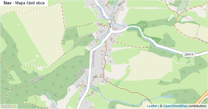 Stav - mapa části obce