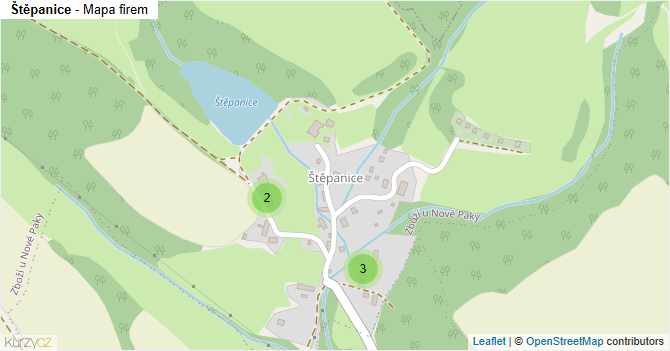 Štěpanice - mapa firem