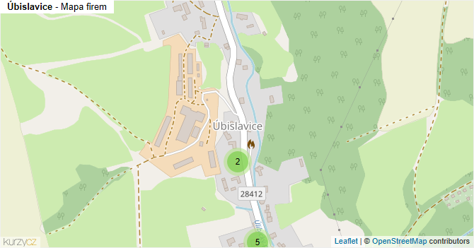 Úbislavice - mapa firem