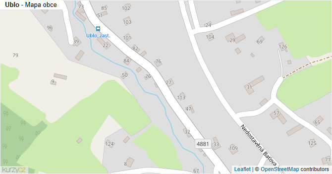Ublo - mapa obce