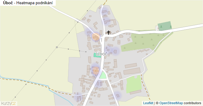 Úboč - mapa podnikání