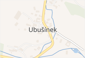 Ubušínek v obci Ubušínek - mapa části obce