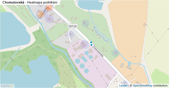 Chomutovská - mapa podnikání