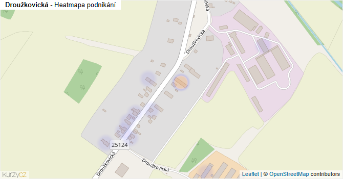 Droužkovická - mapa podnikání
