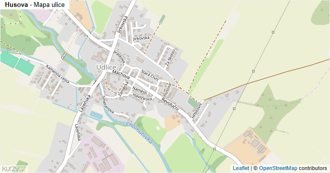 Husova - mapa ulice