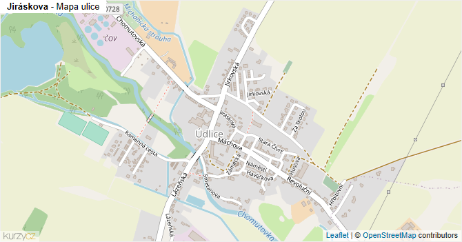 Jiráskova - mapa ulice