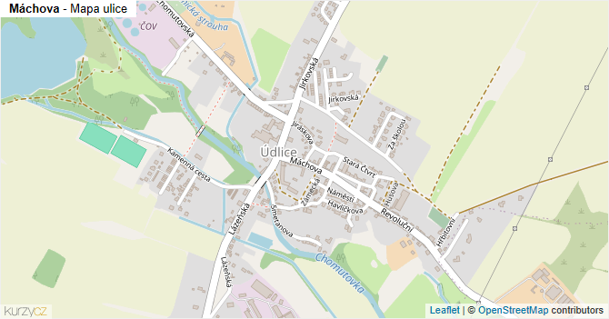 Máchova - mapa ulice