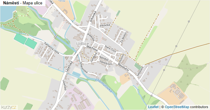 Náměstí - mapa ulice