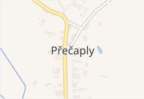 Přečaply v obci Údlice - mapa části obce