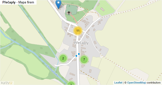 Přečaply - mapa firem
