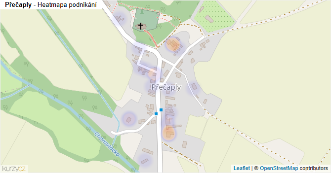 Přečaply - mapa podnikání