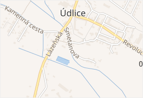Smetanova v obci Údlice - mapa ulice