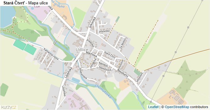 Stará Čtvrť - mapa ulice