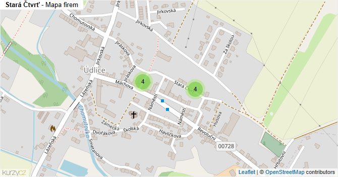 Stará Čtvrť - mapa firem