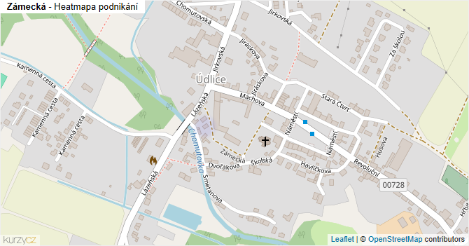 Zámecká - mapa podnikání