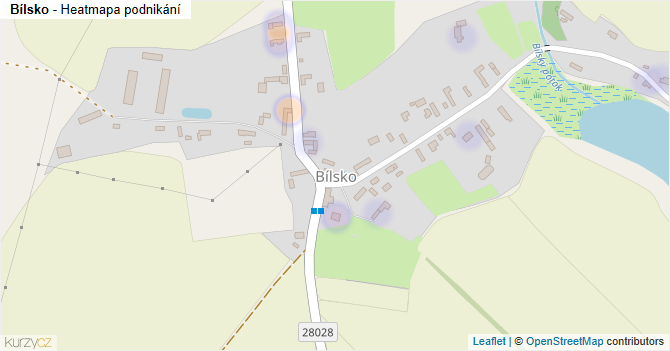 Bílsko - mapa podnikání