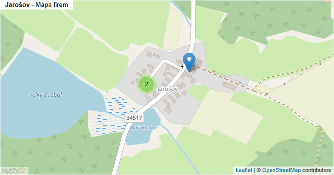 Jarošov - mapa firem
