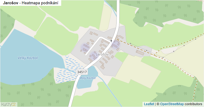 Jarošov - mapa podnikání