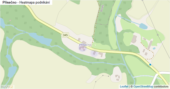 Přísečno - mapa podnikání