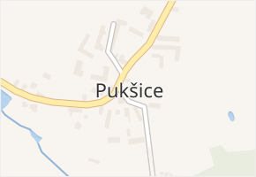 Pukšice v obci Uhelná Příbram - mapa části obce