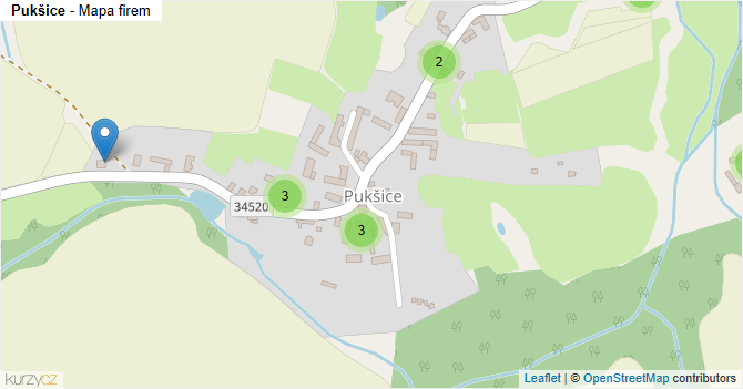 Pukšice - mapa firem