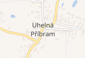 Uhelná Příbram v obci Uhelná Příbram - mapa části obce