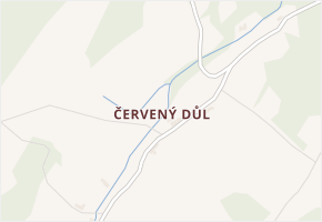 Červený Důl v obci Uhelná - mapa části obce
