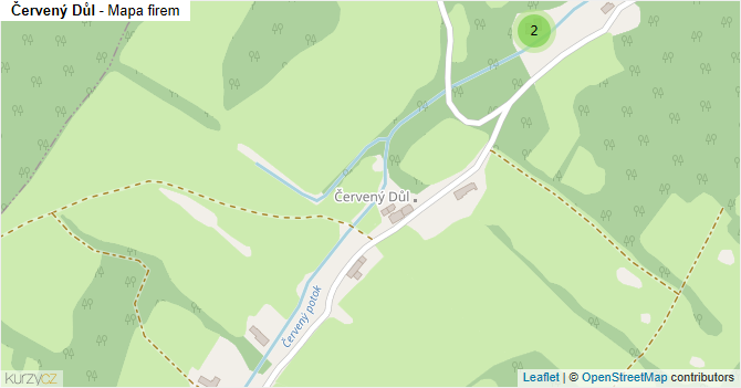 Červený Důl - mapa firem