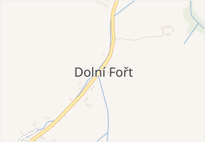 Dolní Fořt v obci Uhelná - mapa části obce