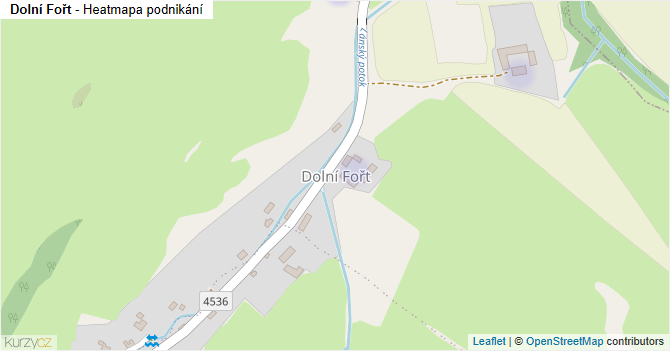 Dolní Fořt - mapa podnikání