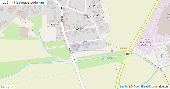 Luční - mapa podnikání