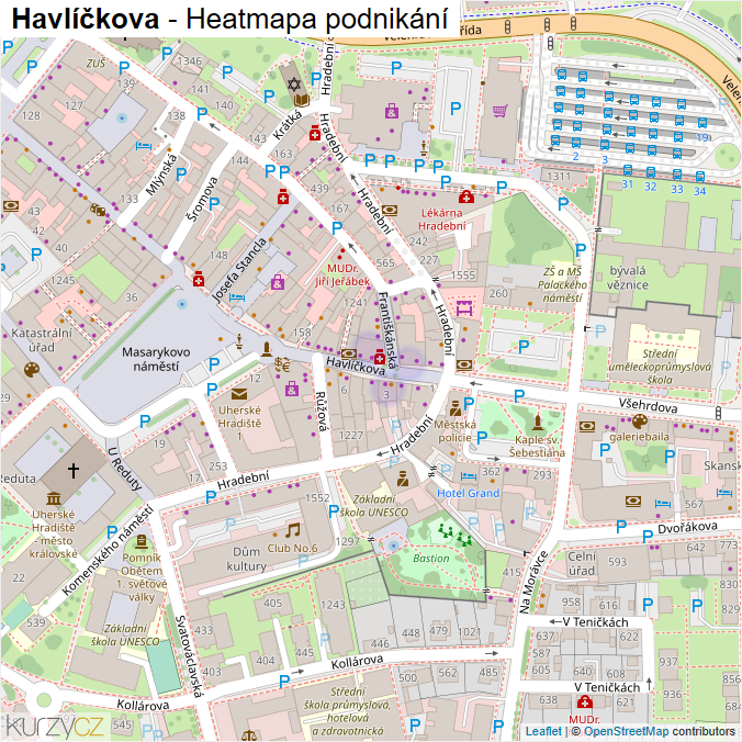 Mapa Havlíčkova - Firmy v ulici.