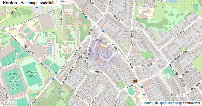 Kordon - mapa podnikání