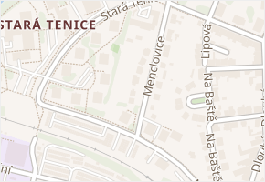 Menclovice v obci Uherské Hradiště - mapa ulice
