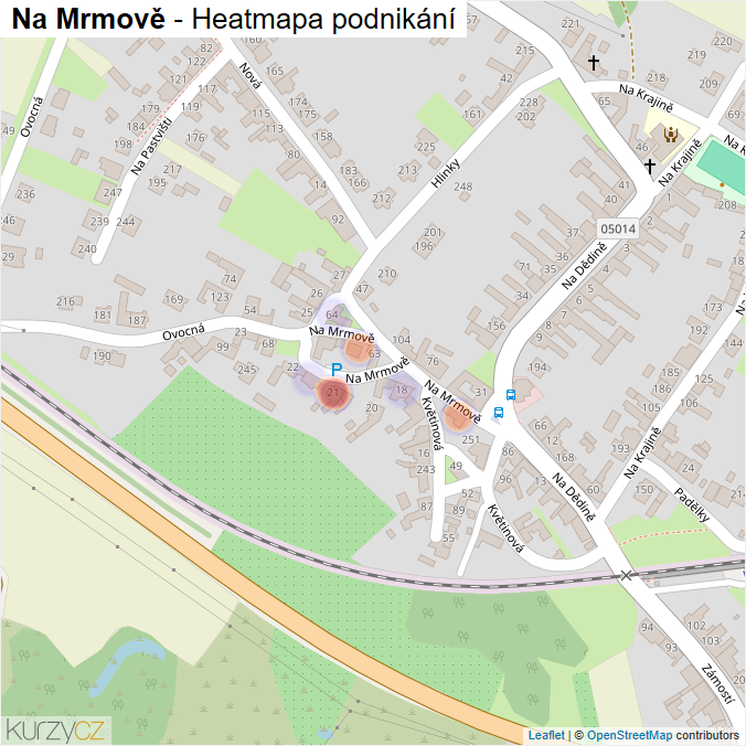Mapa Na Mrmově - Firmy v ulici.