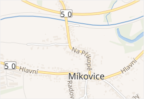 Na Příkopě v obci Uherské Hradiště - mapa ulice