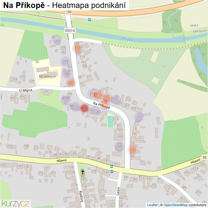 Mapa Na Příkopě - Firmy v ulici.