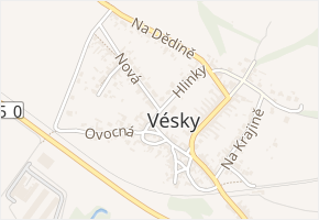 Nová v obci Uherské Hradiště - mapa ulice