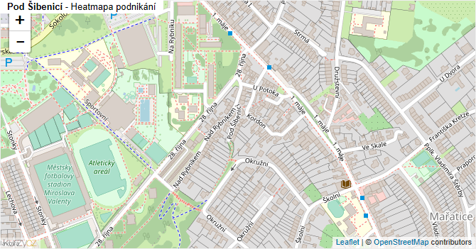 Pod Šibenicí - mapa podnikání