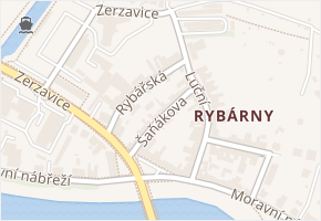 Šaňákova v obci Uherské Hradiště - mapa ulice