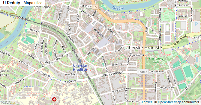 U Reduty - mapa ulice
