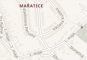 Václava Kulíška v obci Uherské Hradiště - mapa ulice