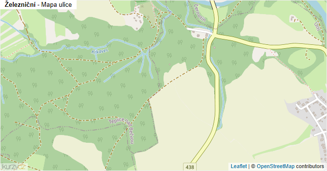 Železniční - mapa ulice