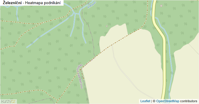 Železniční - mapa podnikání